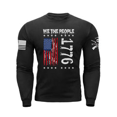 1776 USA FLAG GRAPHIC LONG SLEEVE T-SHIRT