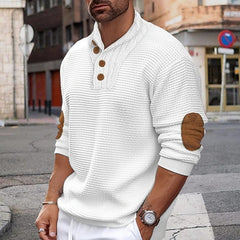 Men's Solid Color Casual Sweater