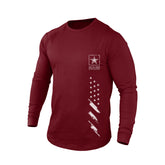 FEARLESS USA FLAG 100% COTTON GRAPHIC LONG SLEEVE T-SHIRT