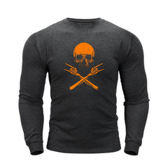 SKULL GRAPHIC CREW NECK LONG SLEEVE T-SHIRT