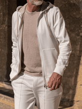 Men's Retro Solid Color Casual Open Pocket Hooded Sweatshirt