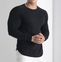 STRETCH RAGLAN LONG SLEEVE T-SHIRT