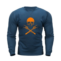 SKULL GRAPHIC CREW NECK LONG SLEEVE T-SHIRT