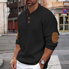 Men's Solid Color Casual Sweater