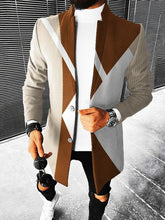 Men'S Casual Simple Printed Coat