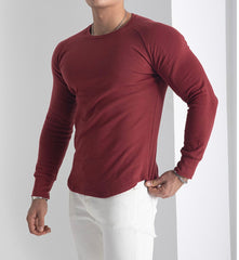 STRETCH RAGLAN LONG SLEEVE T-SHIRT