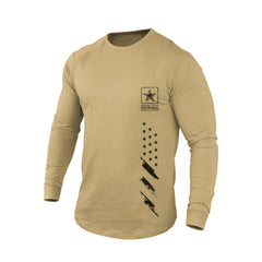 FEARLESS USA FLAG 100% COTTON GRAPHIC LONG SLEEVE T-SHIRT