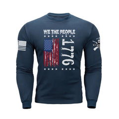 1776 USA FLAG GRAPHIC LONG SLEEVE T-SHIRT