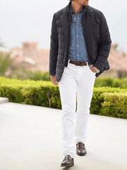 Men's Vintage Pleated Cotton Casual Jacket