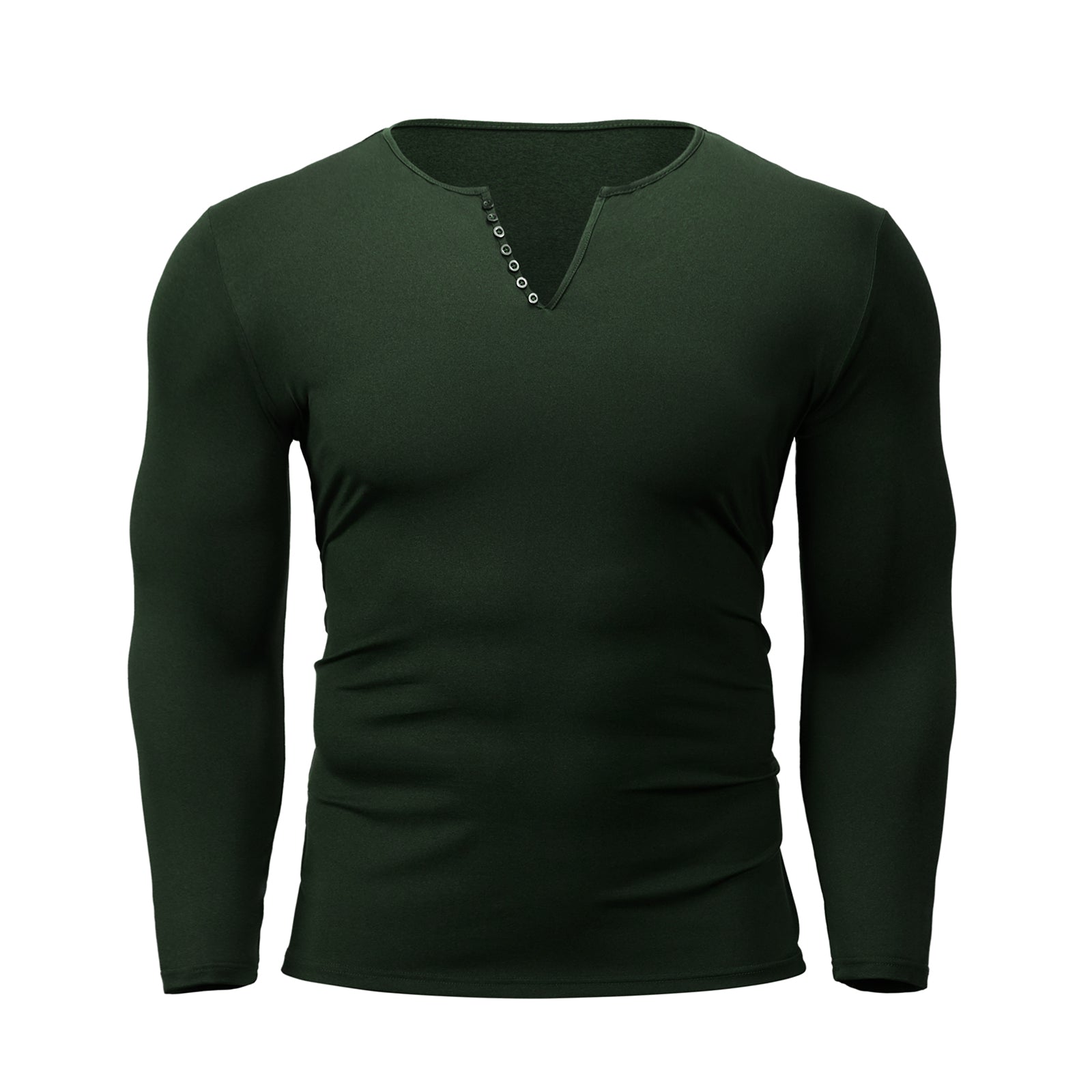 ESSENTIALS LONG SLEEVE HENLEY SHIRT