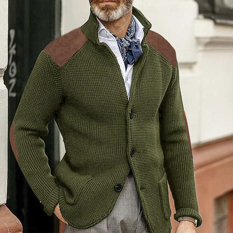 Men's Solid Color Casual Sweater Coat