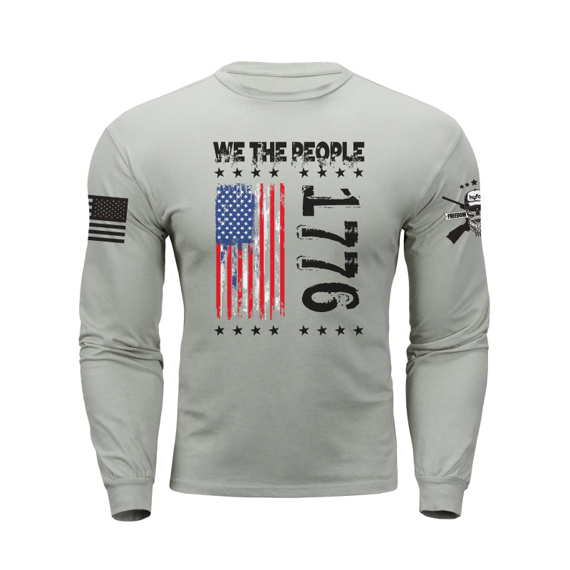 1776 USA FLAG GRAPHIC LONG SLEEVE T-SHIRT