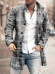 Casual Plaid Print Jacket