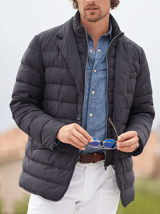 Men's Vintage Pleated Cotton Casual Jacket