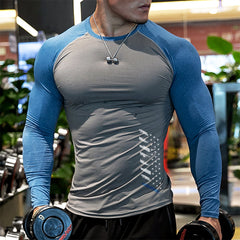 USA FALG QUICK DRY MOISTURE WICKING RAGLAN GRAPHIC LONG SLEEVE T-SHIRT