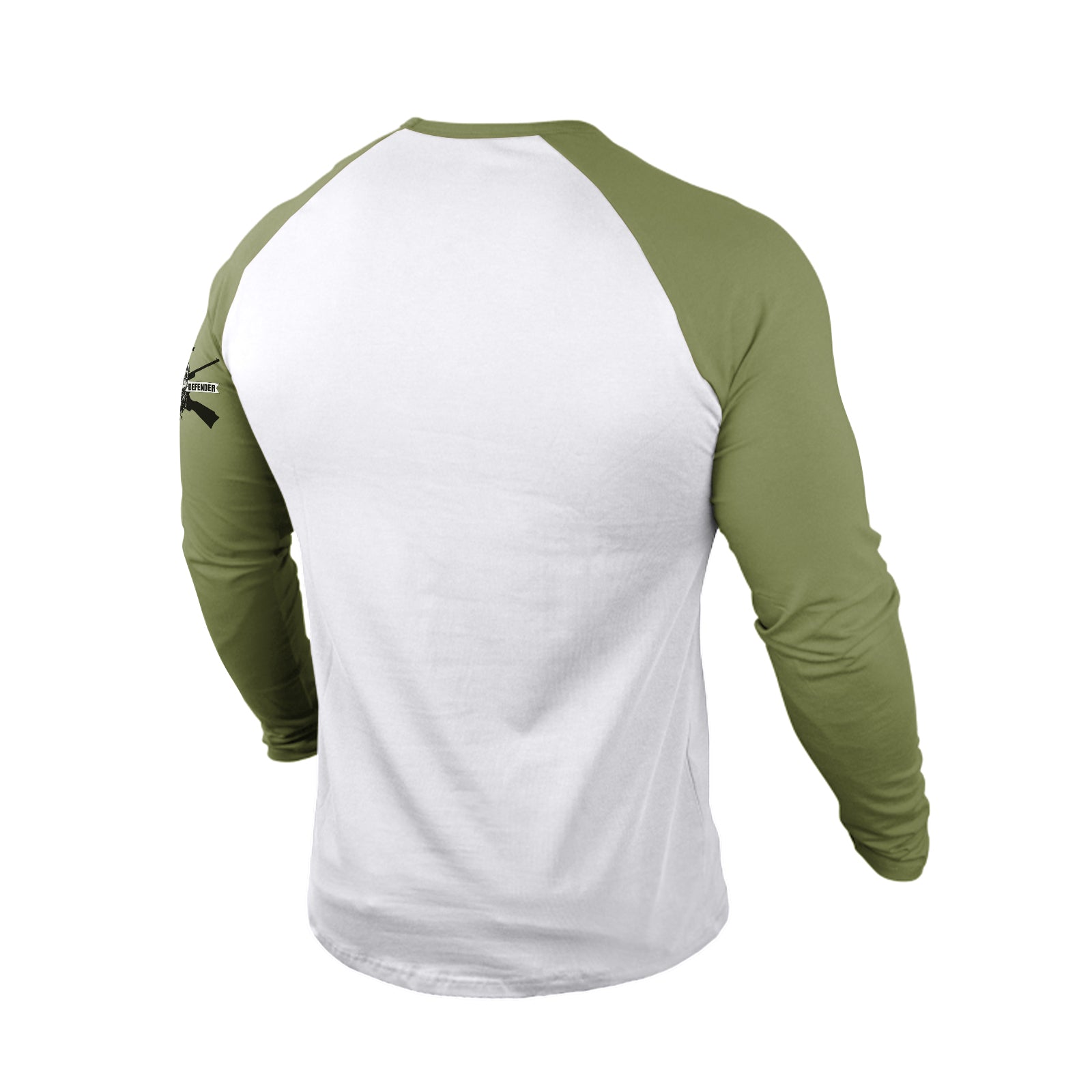 FAITH CROSS  100% COTTON RAGLAN GRAPHIC LONG SLEEVE T-SHIRT