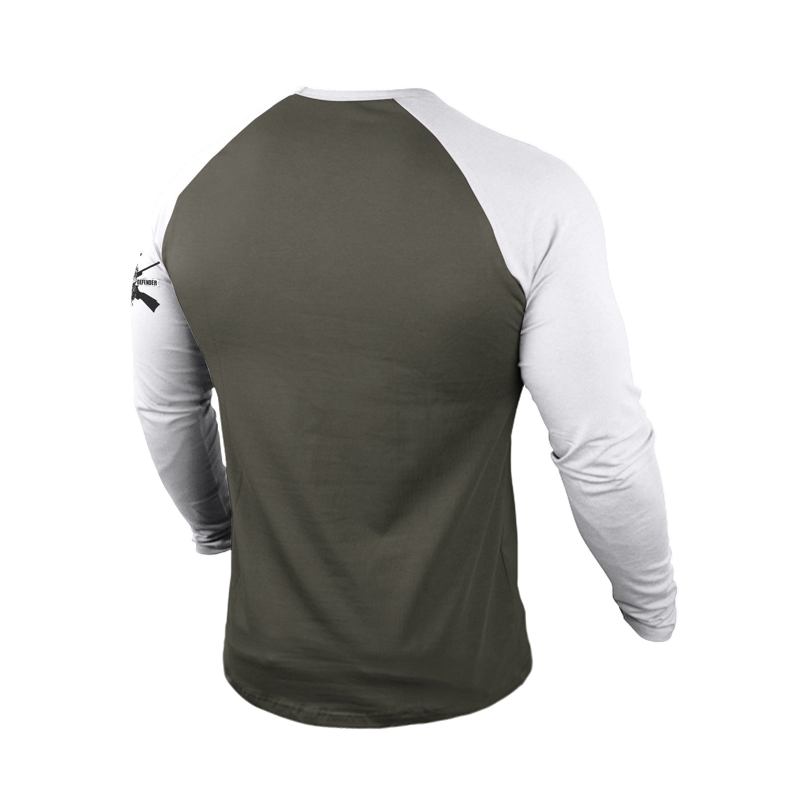 JESUS S.W.A.G CROSS 100% COTTON RAGLAN GRAPHIC LONG SLEEVE T-SHIRT