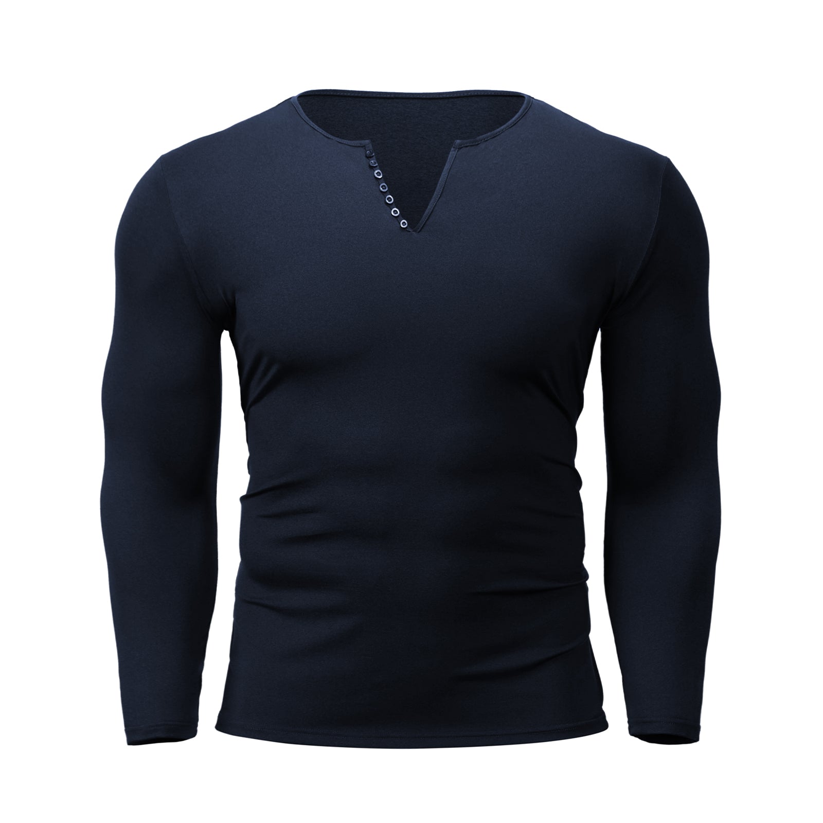 ESSENTIALS LONG SLEEVE HENLEY SHIRT