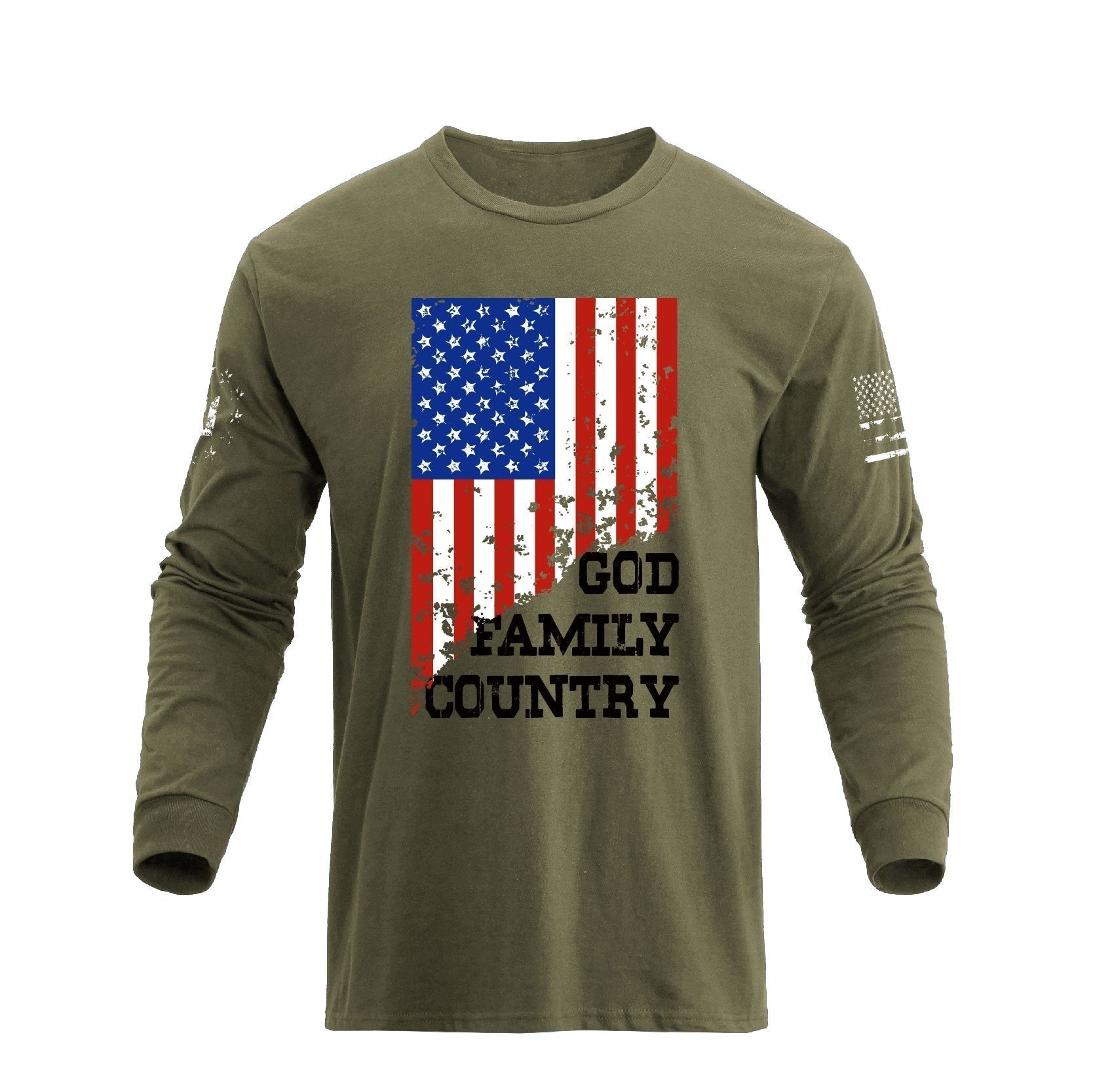 USA FLAG GFC GRAPHIC LONG SLEEVE T-SHIRT
