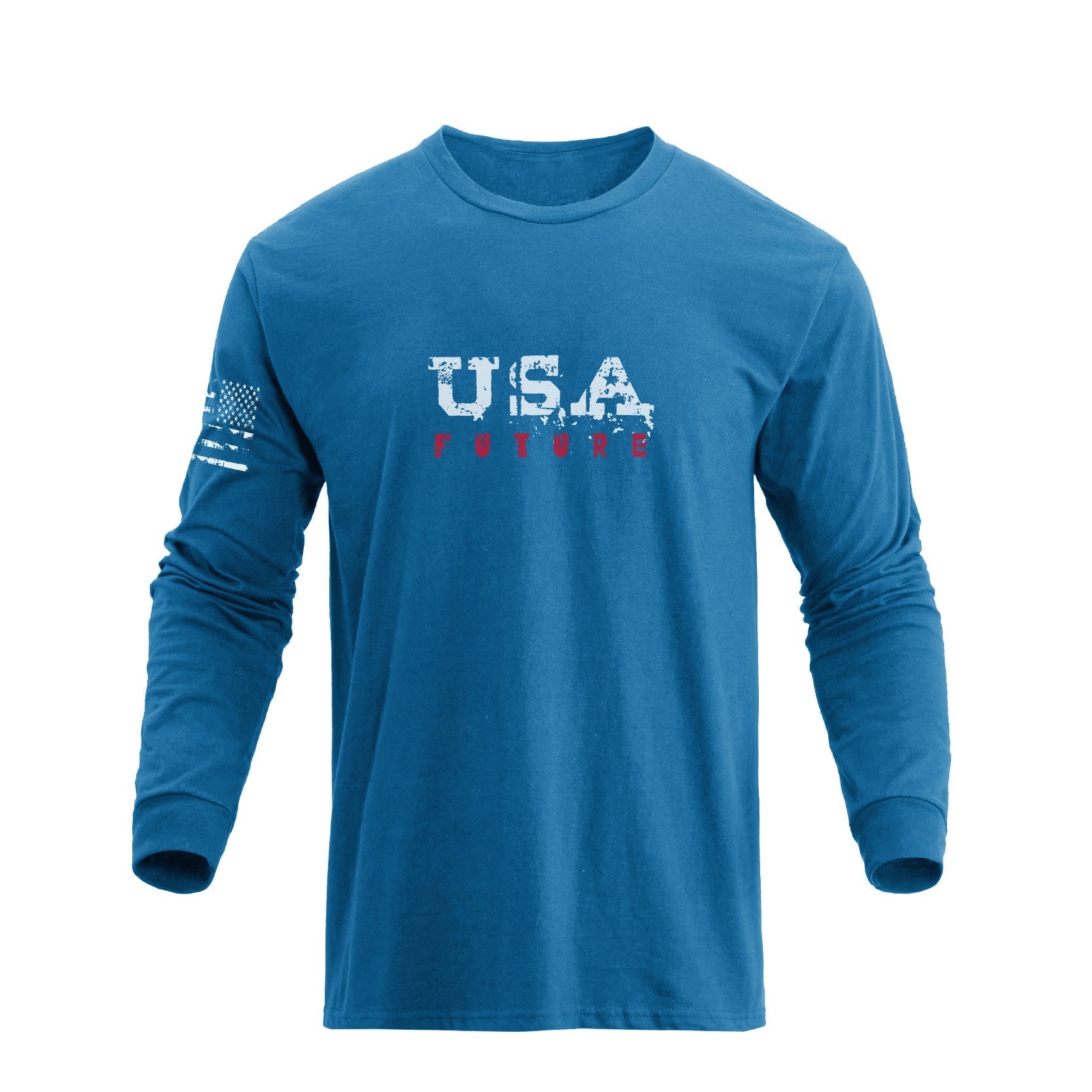 USA FLAG GRAPHIC LONG SLEEVE T-SHIRT