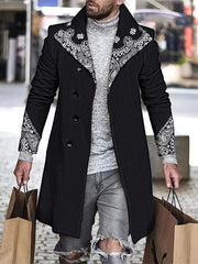 Men's Stylish Vintage Single Breasted Faul Wool Coat