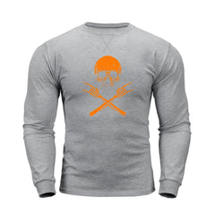 SKULL GRAPHIC CREW NECK LONG SLEEVE T-SHIRT