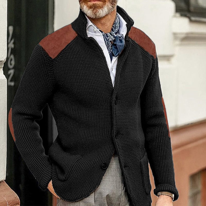 Men's Solid Color Casual Sweater Coat