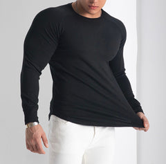 STRETCH RAGLAN LONG SLEEVE T-SHIRT