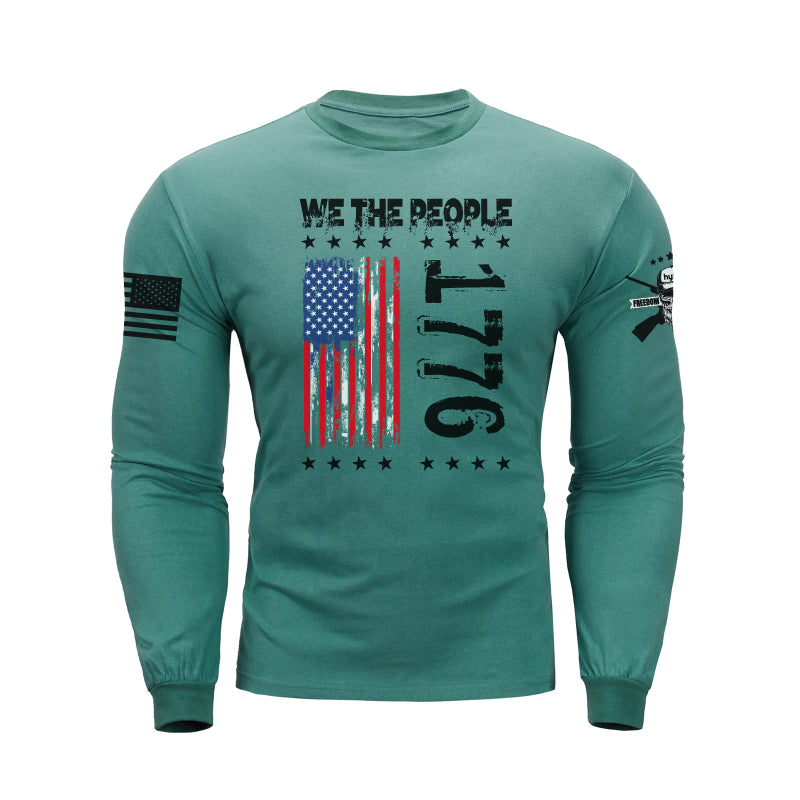1776 USA FLAG GRAPHIC LONG SLEEVE T-SHIRT