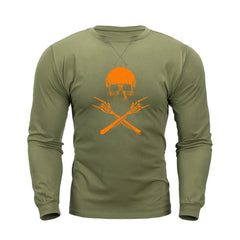 SKULL GRAPHIC CREW NECK LONG SLEEVE T-SHIRT