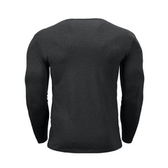 ESSENTIALS LONG SLEEVE HENLEY SHIRT