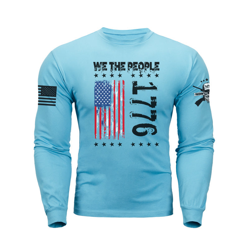 1776 USA FLAG GRAPHIC LONG SLEEVE T-SHIRT