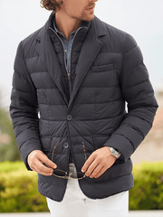 Men's Vintage Pleated Cotton Casual Jacket