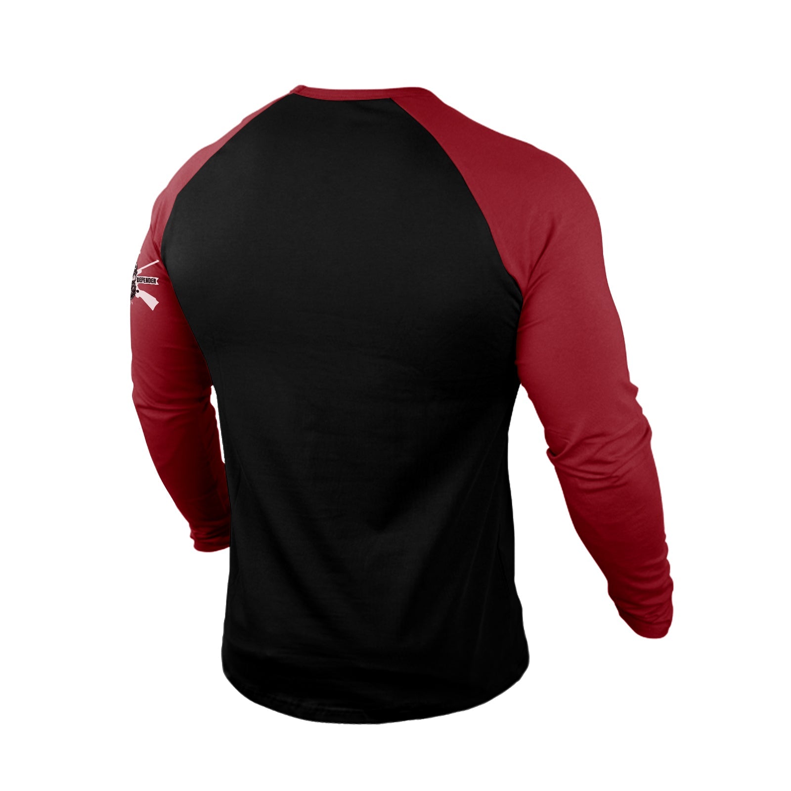 FAITH CROSS  100% COTTON RAGLAN GRAPHIC LONG SLEEVE T-SHIRT