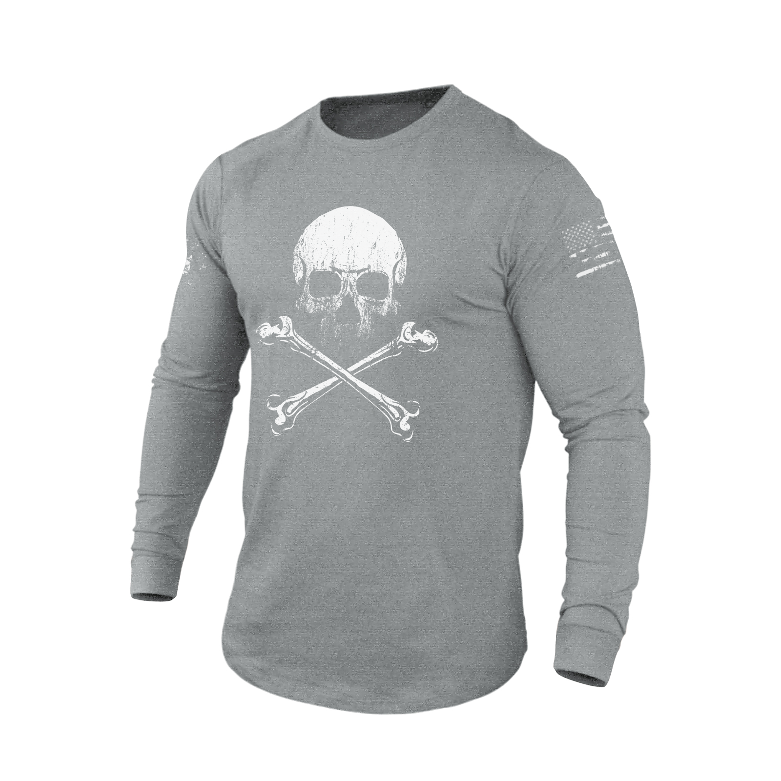 RETRO SKULL GRAPHIC LONG SLEEVE T-SHIRT